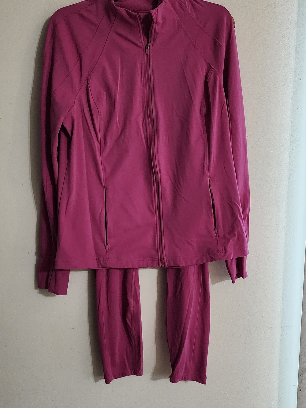 Avia Pink Activewear Jacket and Leggings Set Size XL (16-18)